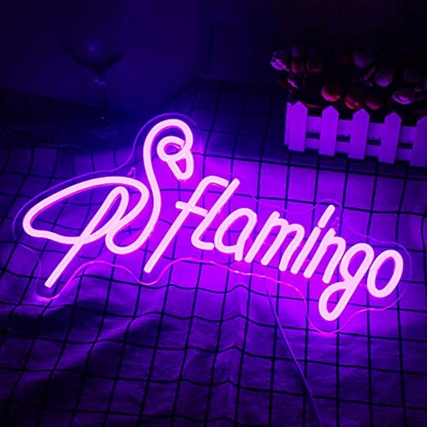 Neon Decorations Led Flamingo Neon Used For Desktop - Temu