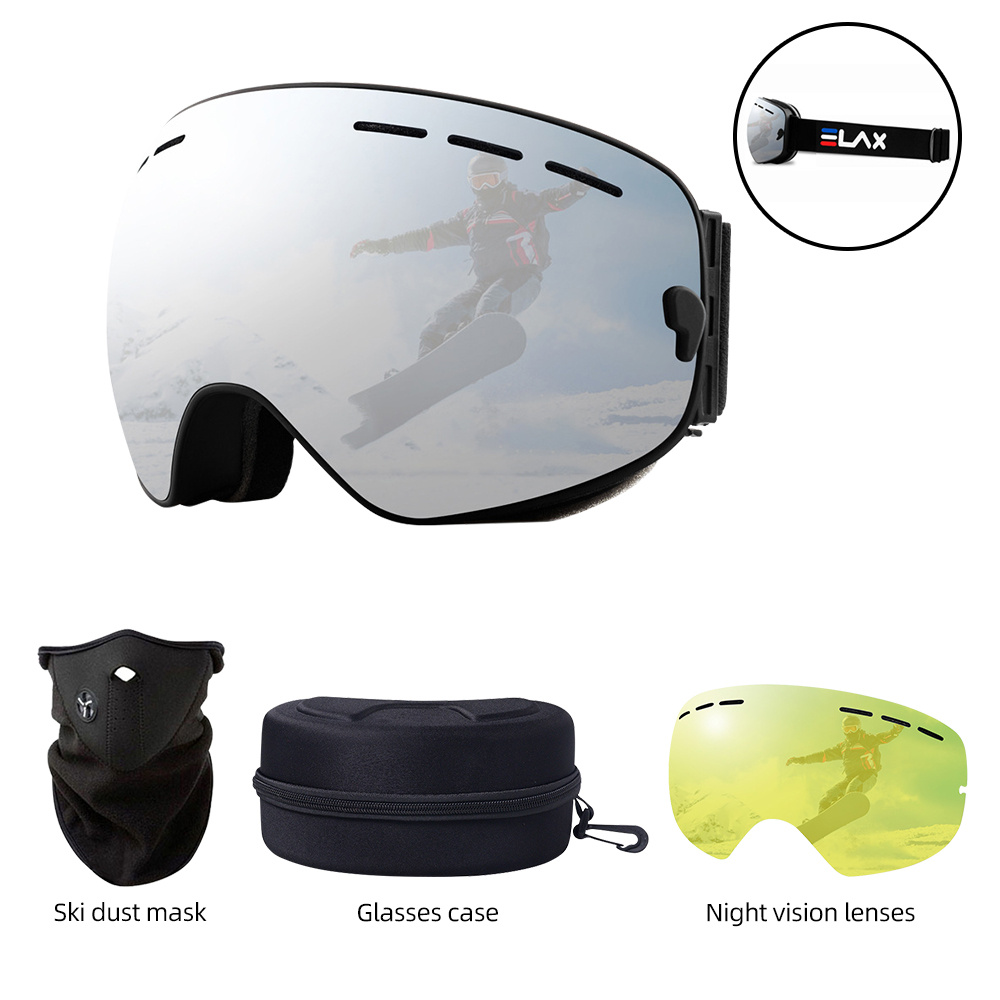 Ski Goggles ski mask skiing glasses snow snowboard men googles women sport  sunglasses antifogSki evewear 1lens 221105