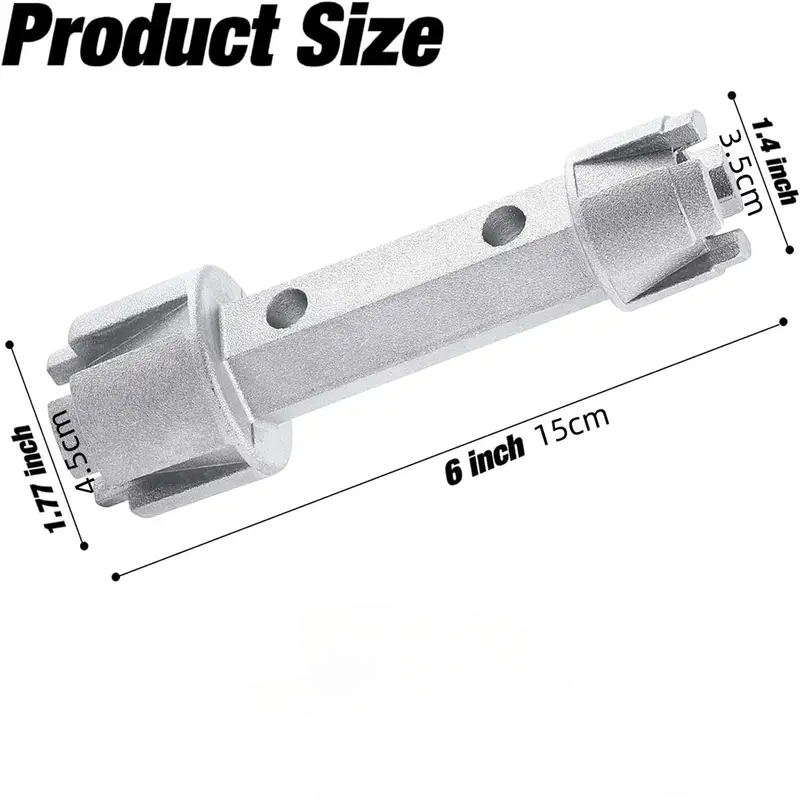 Tub Drain Wrench Tub Dual Ended Drain Wrench Drain Remover Tool For Bathroom  And Bathhouse