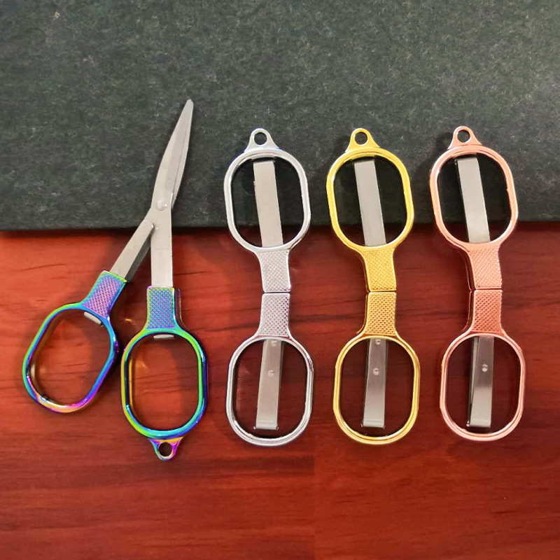 Foldable Fishing Line Stainless Steel Scissors Travel Draped