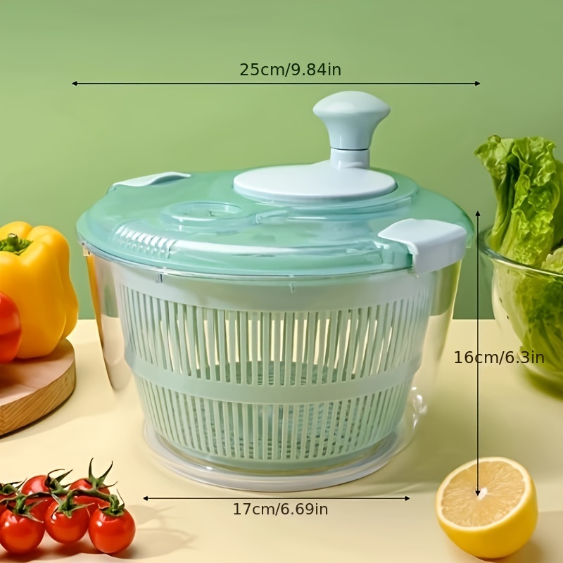 5 Liter ] Vegetable Salad Spin Dryer & Washer Spinner Dehydrator