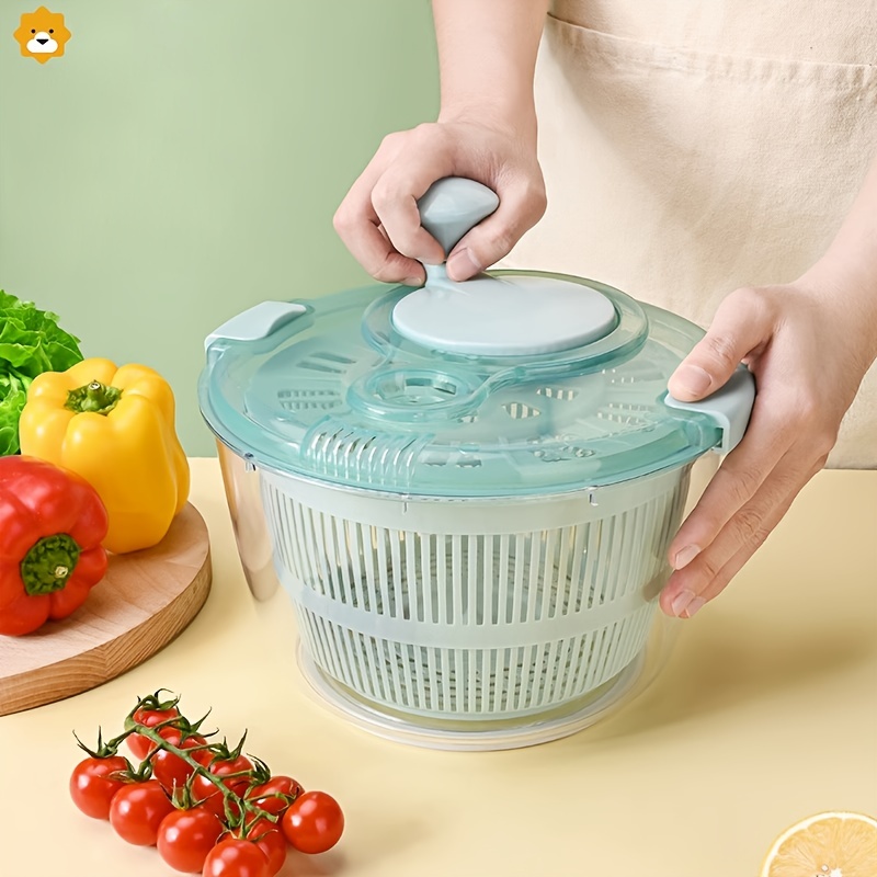 Electric Vegetable Vegetable Washing Dehydrator Spinner Dryer Salad Washing  Vegetable Spinner Basin - Temu