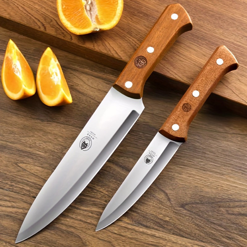 1pc Stainless Steel Knife With Protective Cover Non Slip Chef Knife Fruit  Knife Kitchen Small Knife - Home & Kitchen - Temu