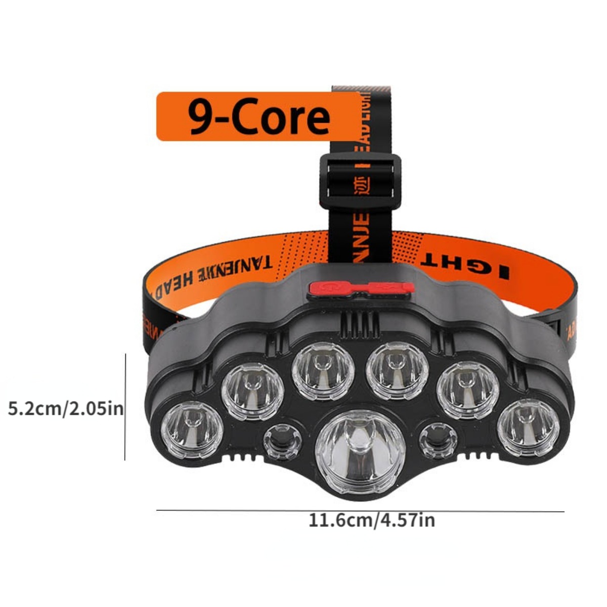 Head Flashlight,LED Outdoor Headlamp ABS Outdoor Headlamp Fishing