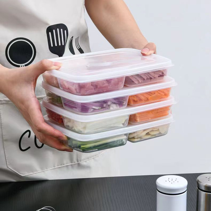 Frozen Meat Compartment Box Refrigerator Storage Kitchen Storage Containers  Plastic Organizer