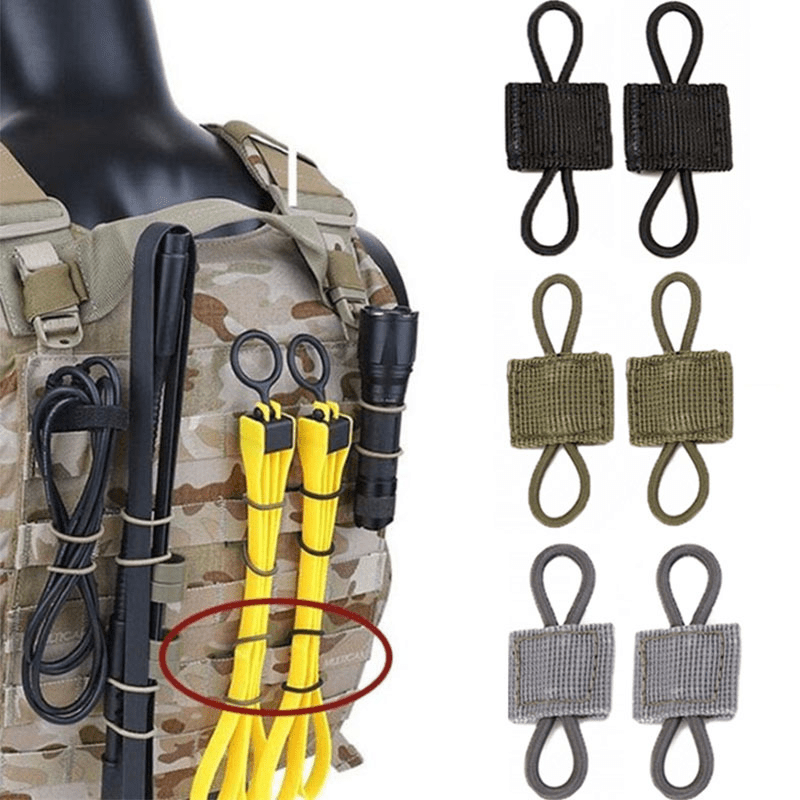 5pcs Tactical Backpack Binding Buckles Elastic Molle Carabiner Clips  Outdoor Camping Hunting Accessories, Shop Limited-time Deals