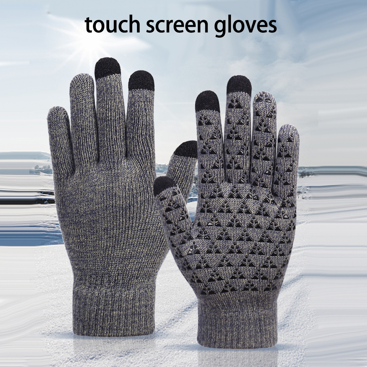 Guantes de cuero para hombre, guantes de pantalla táctil,  guantes de conducción al aire libre a prueba de viento con forro de lana  (color: azul, tamaño: XXL) : Ropa, Zapatos y