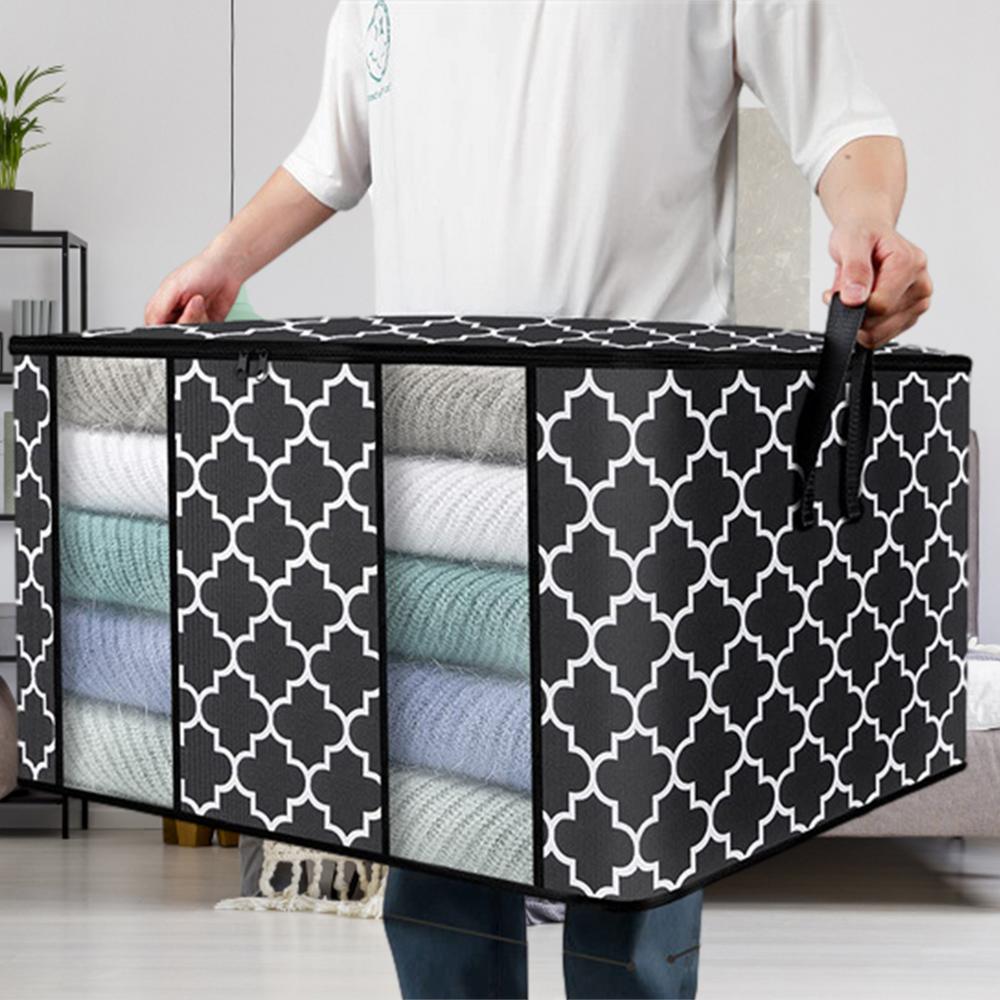 Quilt Storage Bag, Foldable Clothes Storage Bags, Home Blanket Luggage  Zipper Organizer Bags, Wardrobe Organizer - Temu