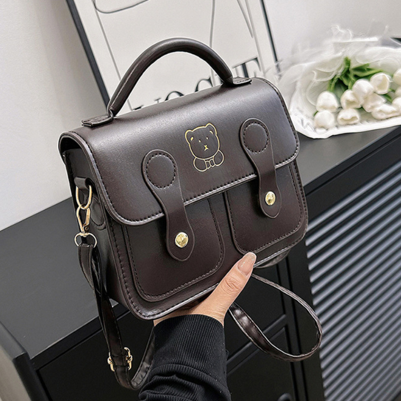 Black LEATHER Small Cute Side Bag WOMEN SHOULDER BAG Small Crossbody Purse  FOR WOMEN