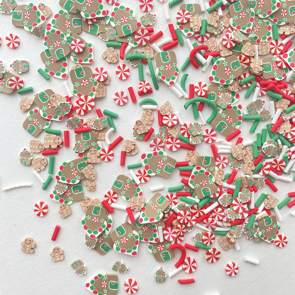 Mixed Christmas Polymer Clay Slices Sprinkles Resin Mold Filler Snowman  Gingerbread Flake DIY Resin Jewelry Crafts For Gift Toys