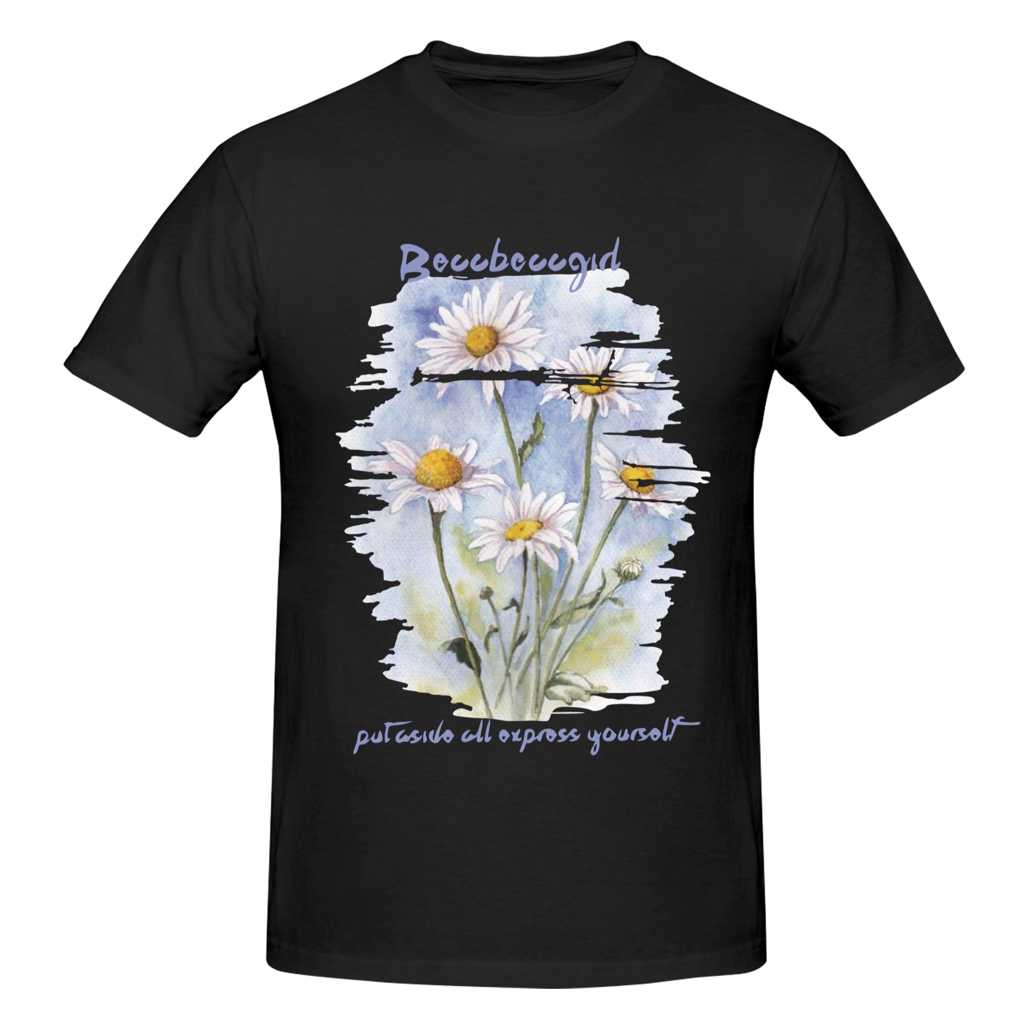 Flower Plant Screen Printed T-Shirt