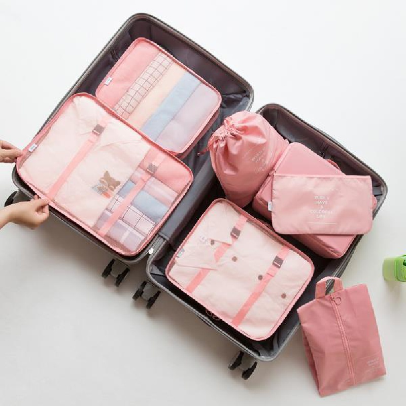 8-piece Set Luggage Divider Bag Travel Storage Clothes Underwear Shoe