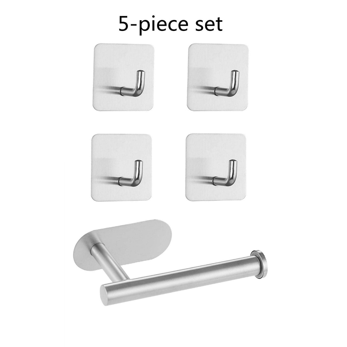 Hanging Rod Clip Adhesive Wall Fixed Hooks Home Storage Shower