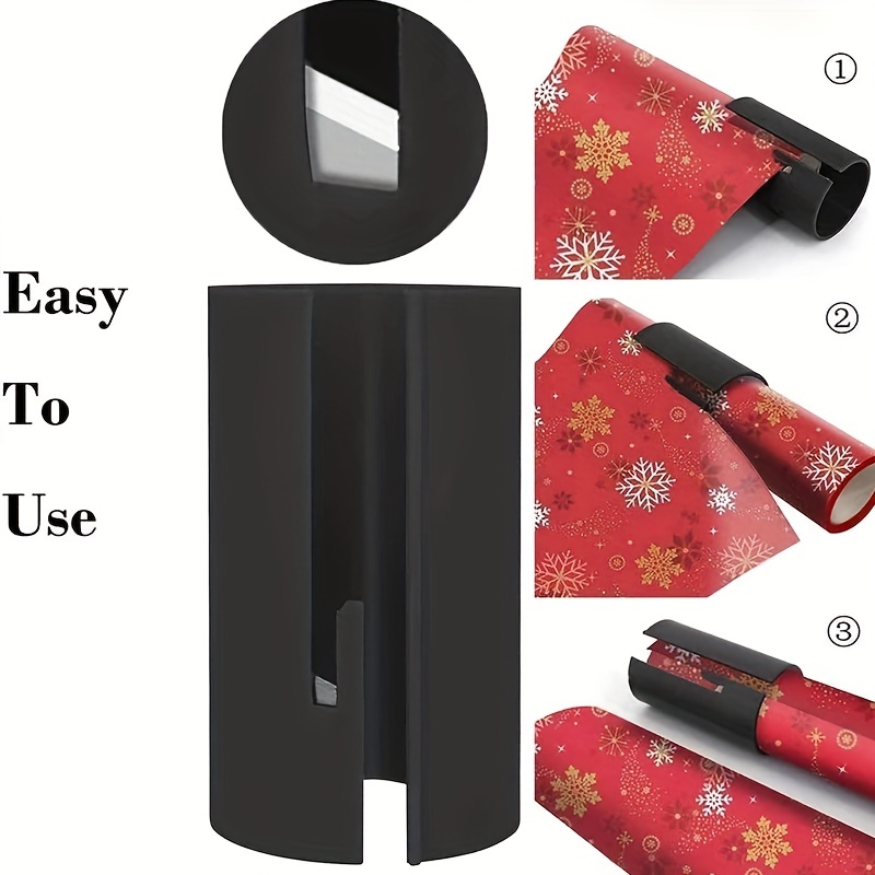 Wrapping Paper Cutter, Replaceable Blade, Christmas Wrapping Paper Cutting  Tool, Gift Wrapping Paper Knife Cutting - Temu Germany
