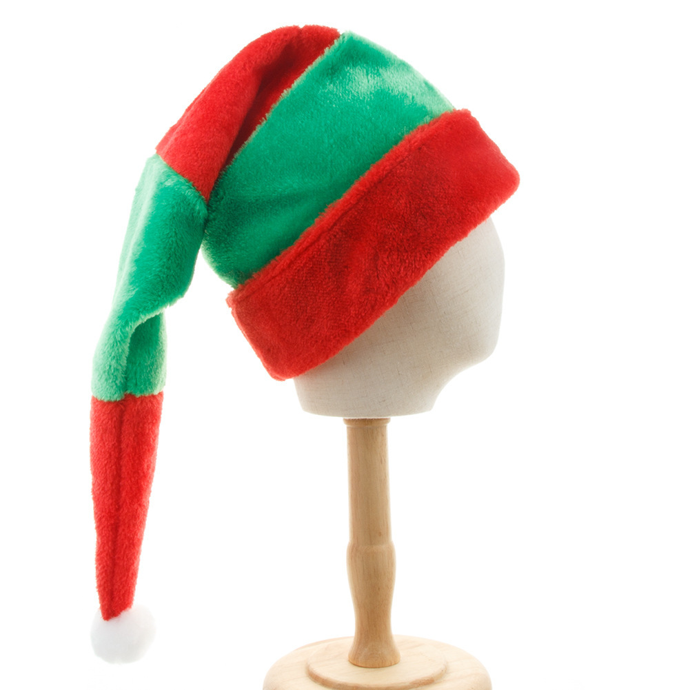 Sombrero de Papá Noel de felpa verde para adultos, sombrero de fiesta de  Navidad, Verde