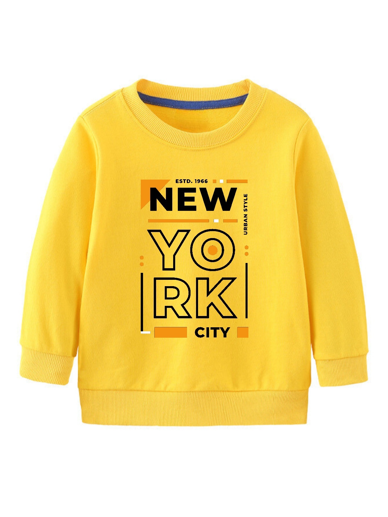 New York City Print Pullover Tops Ni as Ajuste C modo Temu Chile