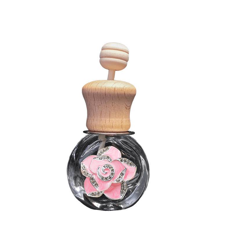 1pc Blumendesign Auto-Parfüm-Diffusor Leerflasche, Kreativer Auto