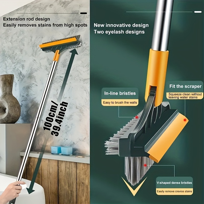 Hard-bristled Crevice Cleaning Brush, Grout Cleaner Scrub Brush Deep Tile  Joints, Crevice Cleaning Brush Tool, All-around Cleaning Tool, Stiff Angled  Bristles For Bathtubs - Temu