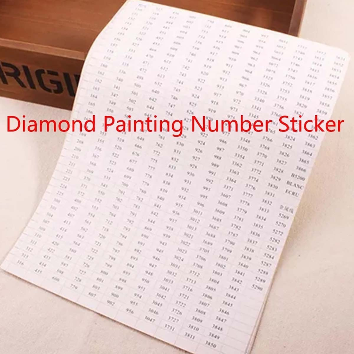 Diamond Painting Color Number Stickers 447 DMC Labels Stickers Storage Box  Diamond Painting Accessories Mosaic Bottle Tools