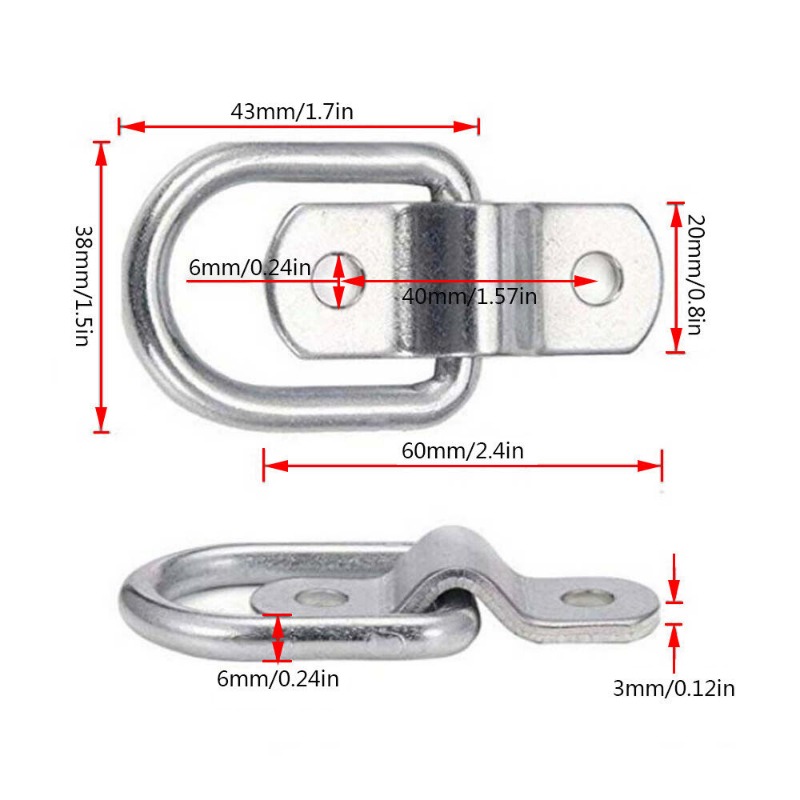 1.5 D-Ring - Stainless Steel