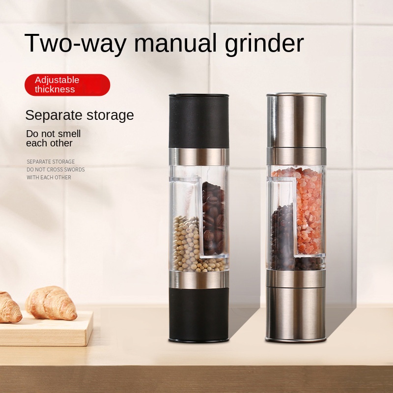 Pepper Grinder Household Sea Salt Ginder Clear Acrylic Spice - Temu