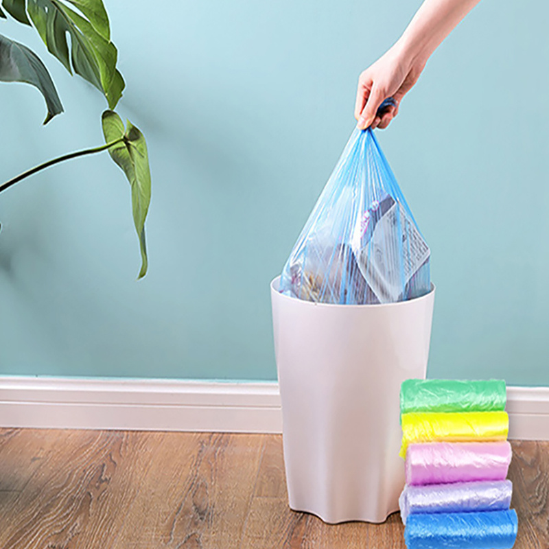 5 Rolls 1 Pack 75PCS Disposable Trash Pouch Kitchen Bathroom Storage Garbage  Bags Household Cleaning Waste Bag Plastic Bag