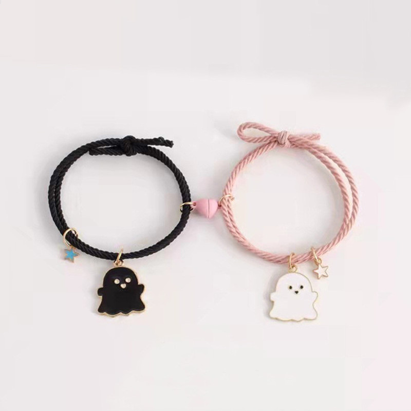 T-Hot Couple Bracelets Lock and Key Matching Bracelets for Him and Her Best Friends 2pcs Jewelry Sets Love Friendship Bracelets Gift, Optional Color