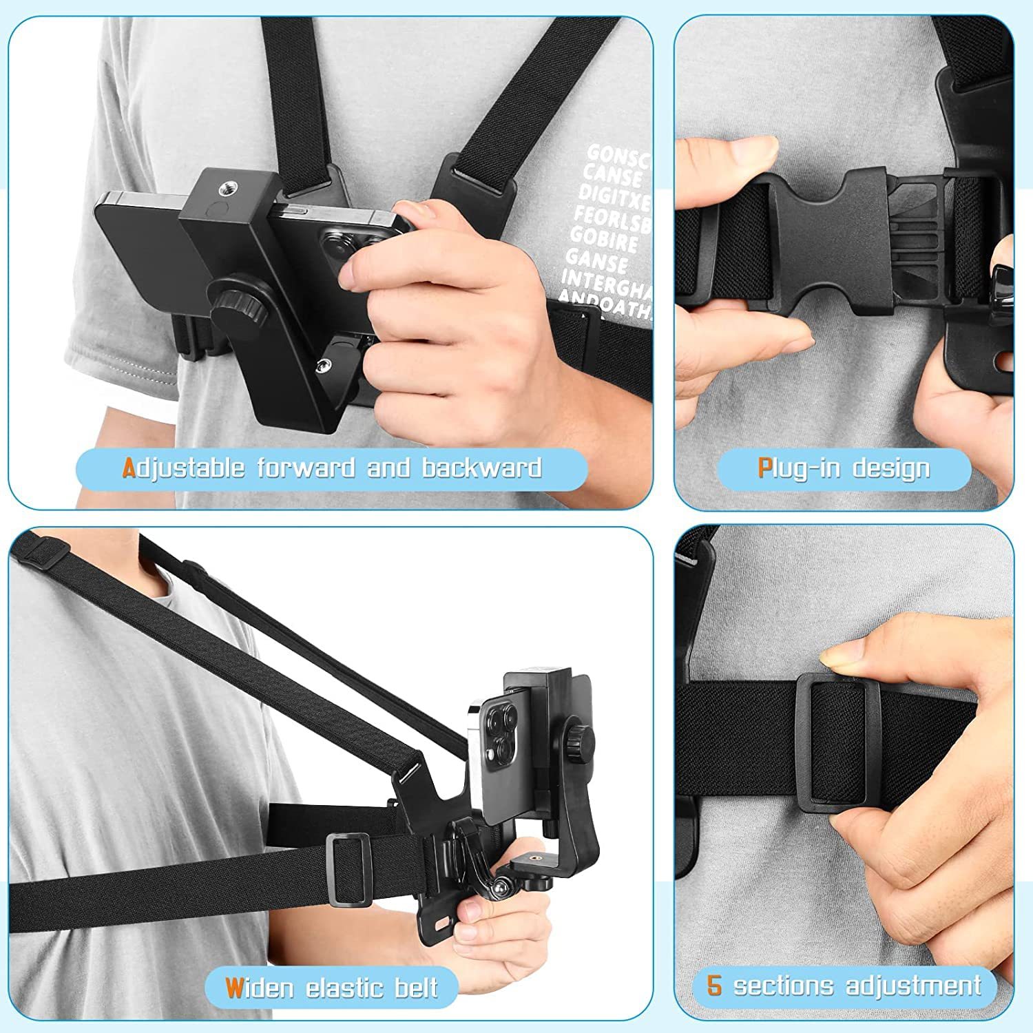 Correa para la cabeza GoPro QuickClip, Accesorios Originales GOPRO