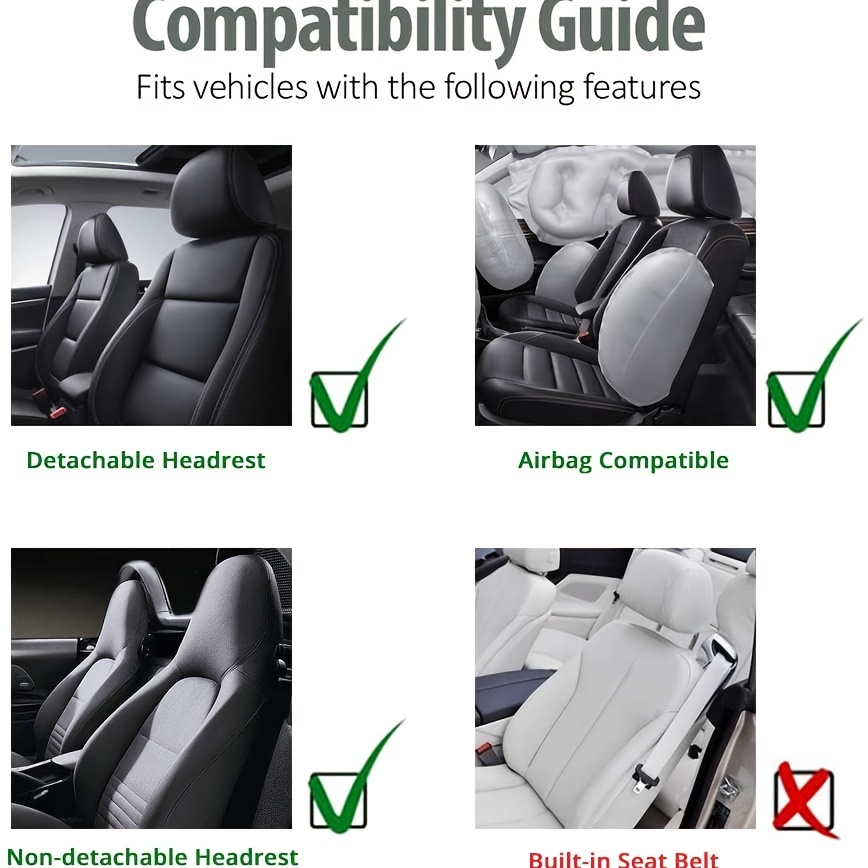 Faux Leather Car Seat Cover Waterproof Car Seat Protectors - Temu