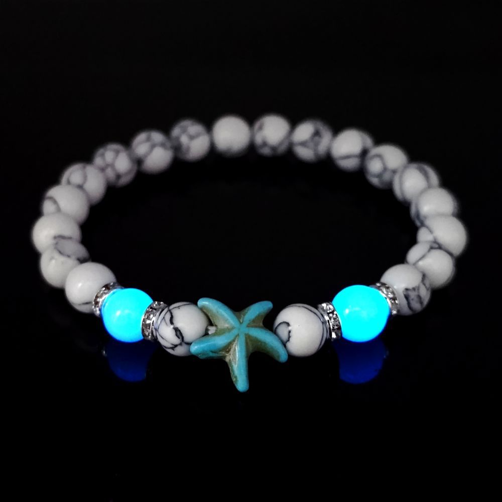 Image of Bohemian Style -the-dark Starfish Bracelet For Men And Women, Perfect As A Gift For Halloween And Festive Occasions