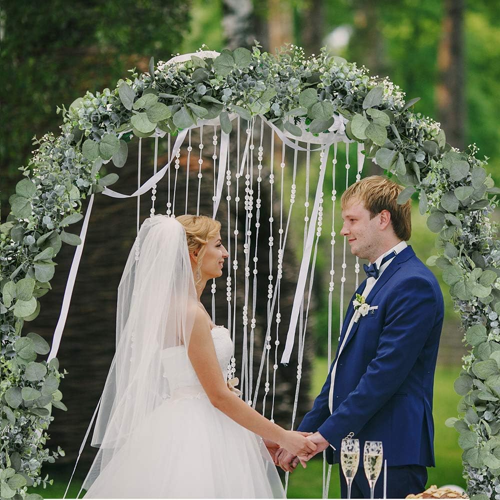 Shop Brookside Artificial Eucalyptus Garland Fake Vine Plant with Leaves  Faux Silver Dollar Greenery for Wedding Outdoor Decoration Online