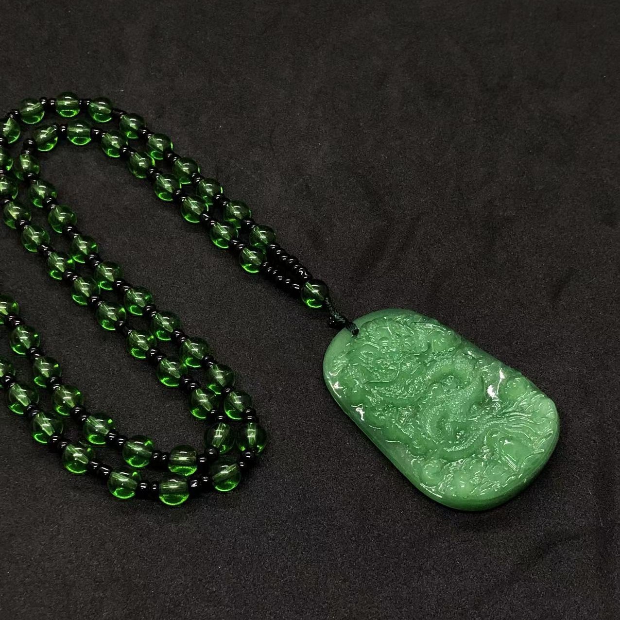 kuromi jade necklace