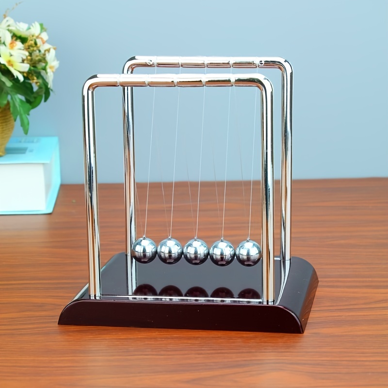 Newton Office Pendulum, Newton's Cradle Balance Bolas de acero Ciencia  Física Péndulo Adornos Escritorio Inteligente de Juguete