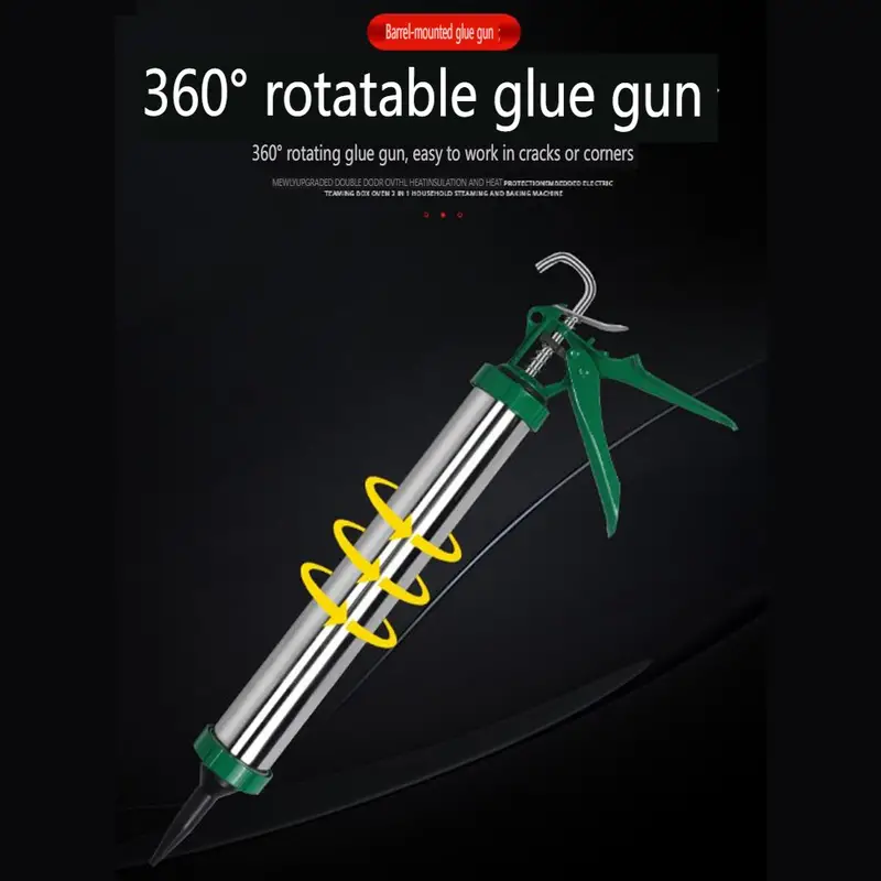 Glass Glue Gun Aluminum Alloy Soft Glue Gun Manual Glue Gun - Temu
