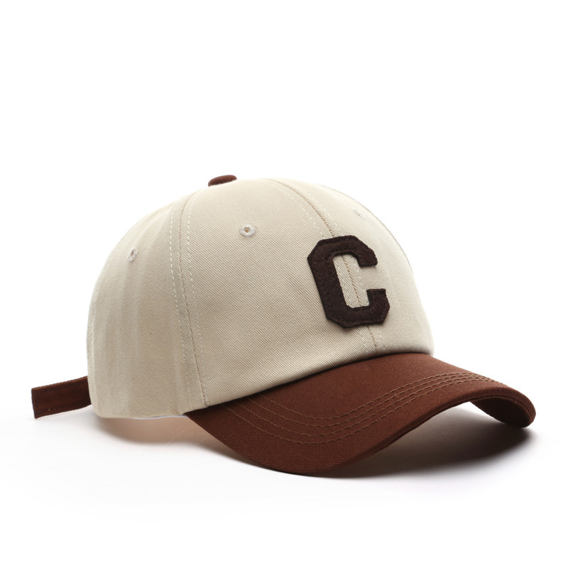 Unisex Sunshade Breathable Baseball With Letter C Patch For