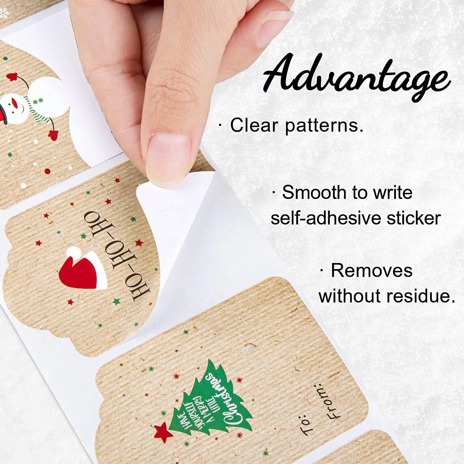 Christmas Gift Tags Stickers Self Adhesive Christmas Name Temu Australia