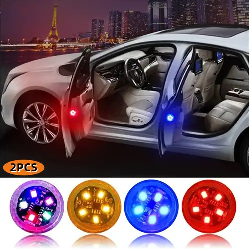 2 Stück Universal-LED-Sicherheitswarn-Antikollisionslichter Zum Öffnen Der  Autotür, Magnetsensor-Blitz-Blinkalarmlichter, Parklichter