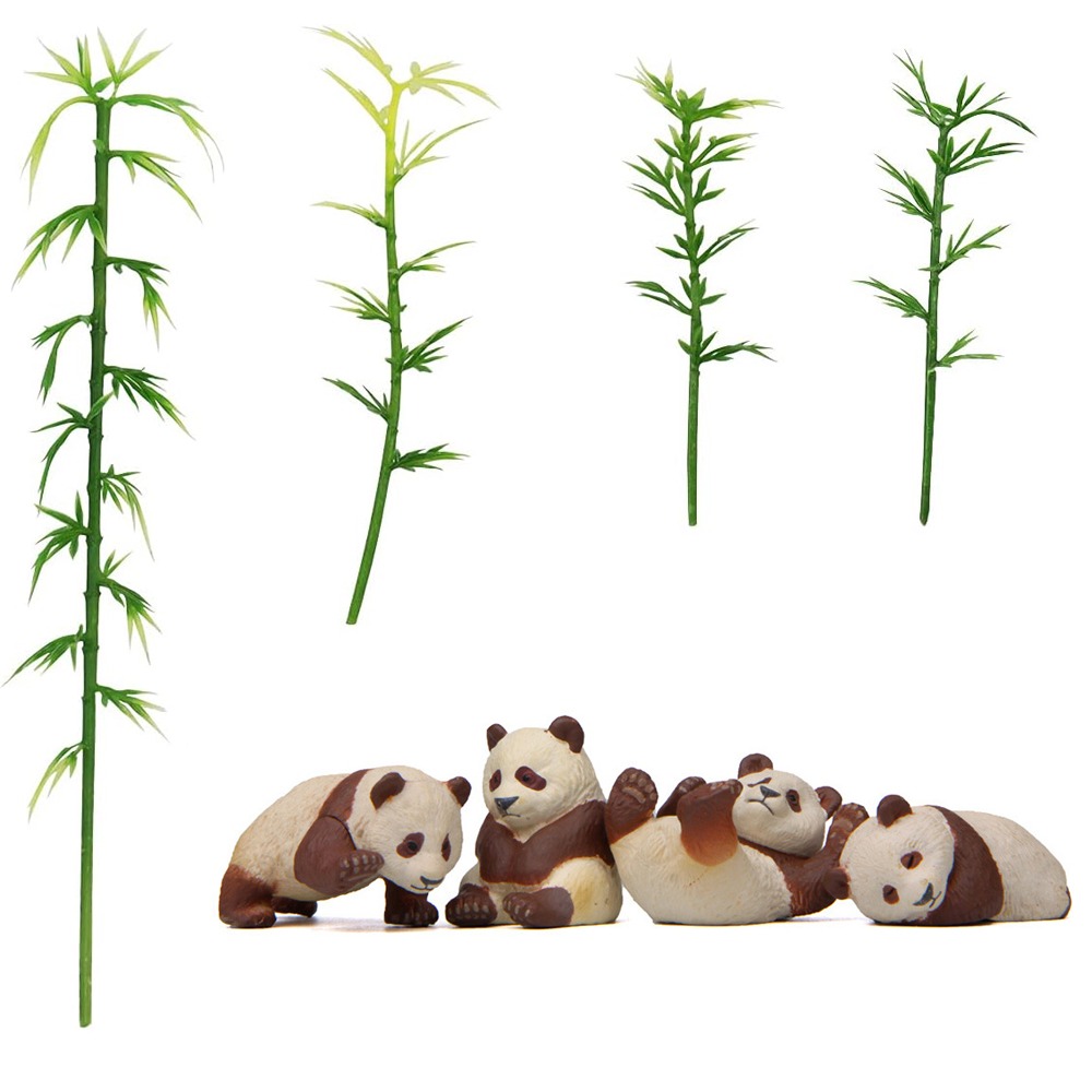 8 Stück Miniatur panda bambus figuren Niedliche Mini panda - Temu Germany