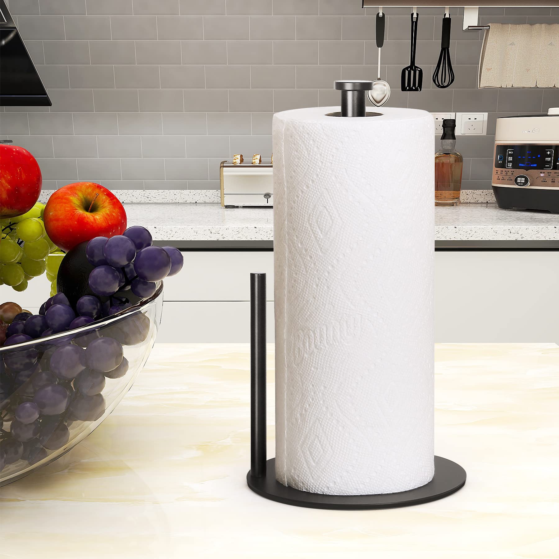 Paper Towel Holder, Stainless Steel Large Rolls Paper Towel Rack
