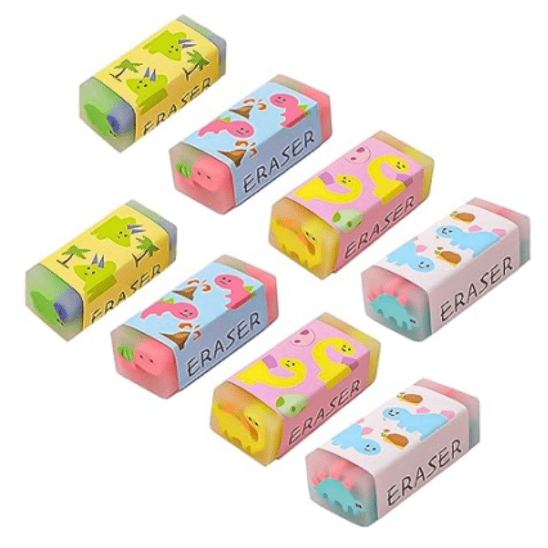 Cute Funny Dinosaur Pencil Erasers Rubber Erasers For - Temu