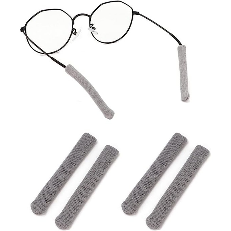  iGeyzoe Puntas de patillas para anteojos, 16 pares de  retenedores de silicona para gafas, retenedores de manga antideslizantes  para lentes de seguridad, lentes de sol, lentes de lectura (punta de 