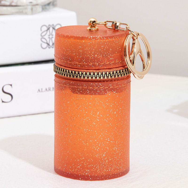 Lipstick Storage Bag Keychain Mini Cylinder Design Coin - Temu