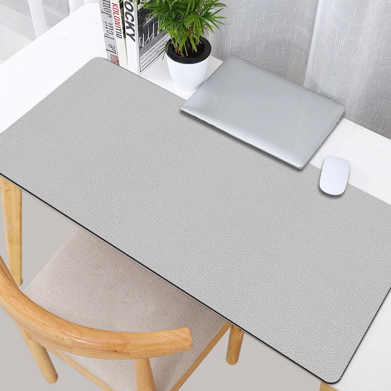 Large Size Office Desk Protector Mat Pu Leather Waterproof - Temu