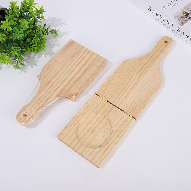 Kitchen Tostonera Plantain Press Banana Smasher Maker Wooden - Temu