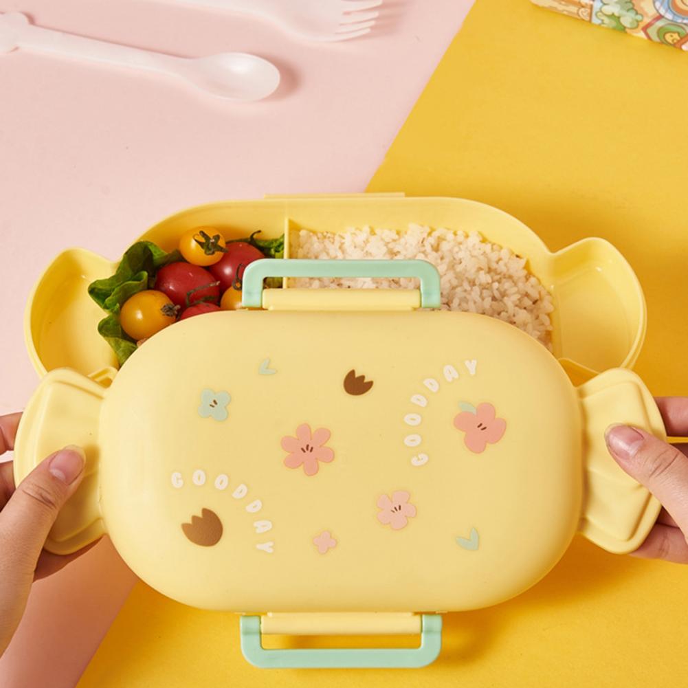 1pc Home Cartoon Lunch Box Food-grade Pp Material School Kids