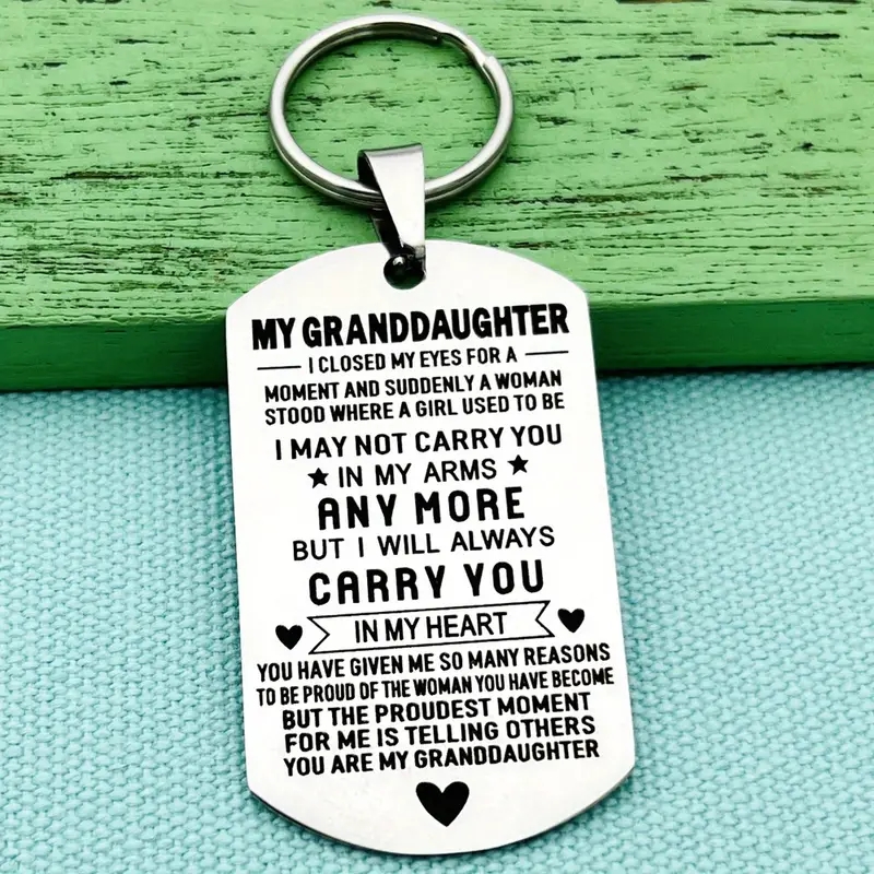 1pc Inspirational Gift Keychain Creative Gift for My Son Daughter, Gift for Children, Kids Accessories,$1.19,Temu