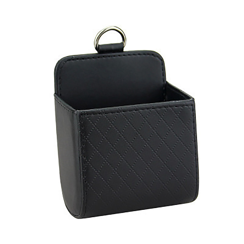 Auto Air Vent Hängende Lagerung Box Handy Tasche PU Leder Auto