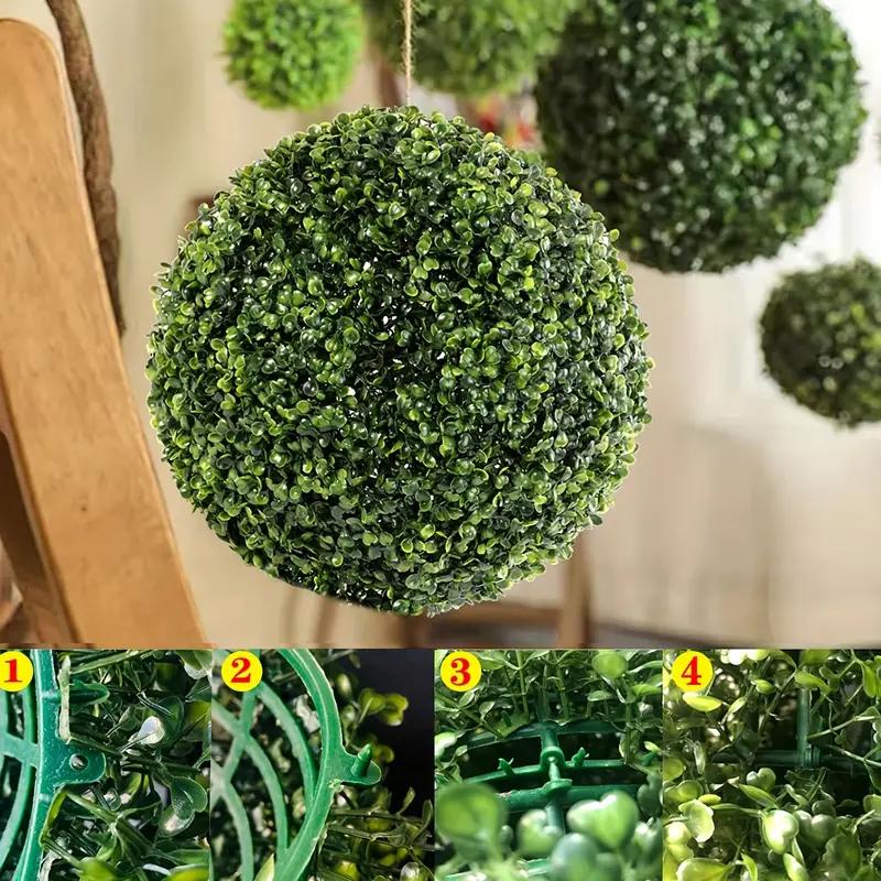 Artificial Grass Ball Boxwood Outdoor Decor Fall Wedding Garden
