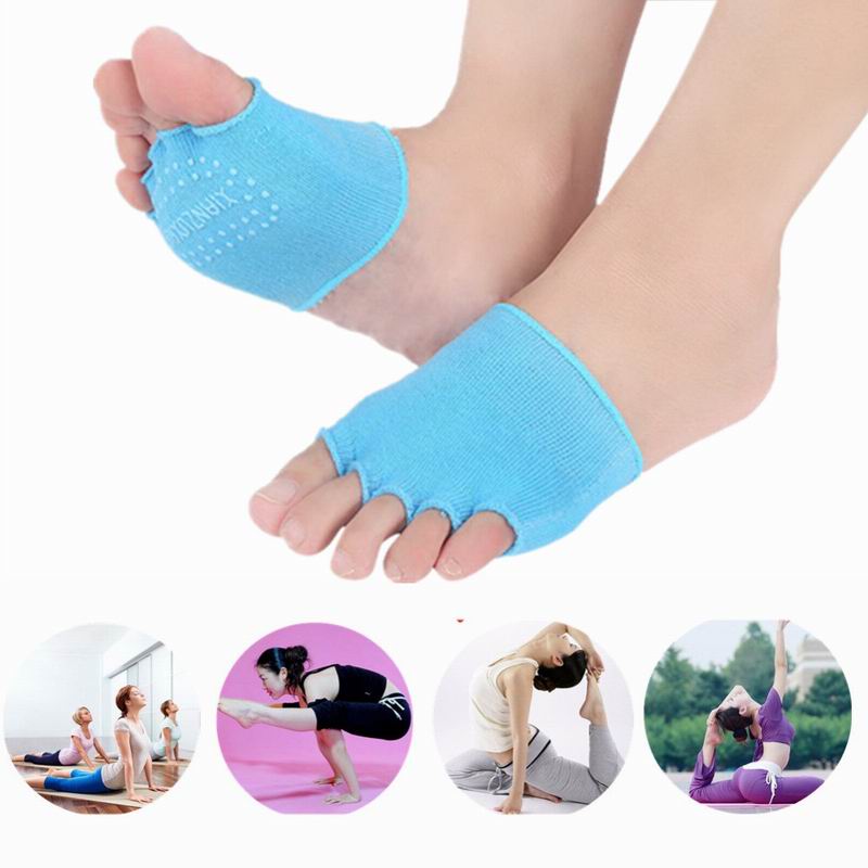 Toeless Half Palm Yoga Socks Toe Protection Sweat absorbing - Temu