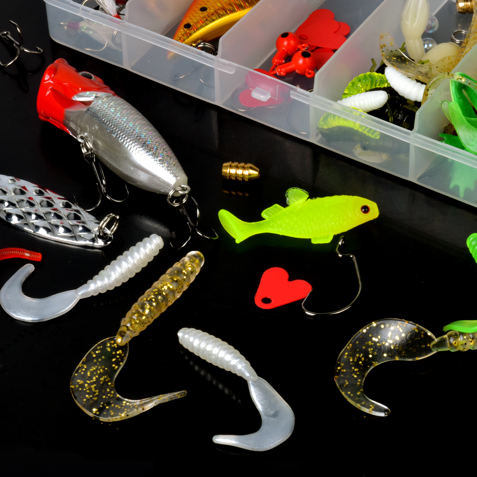 Fishing Lures Baits Tackle Including Spinners Swivels Single - Temu